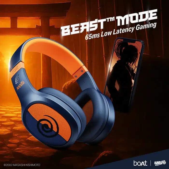 Boat Lifestyle Premium Audio Accessories & Gadgets - boAt Rockerz 460 Naruto Edition