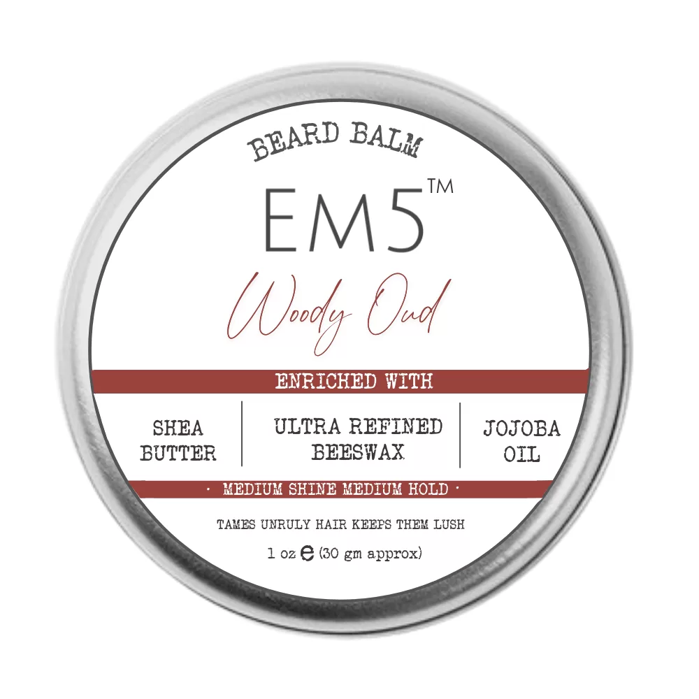 House Of EM5 - Woody Oud | Organic Beard Balm