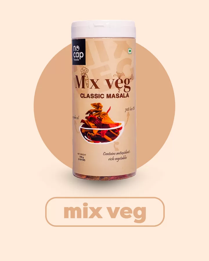 NoCap Foods - Mix Veg Masala Classic Chips 150g