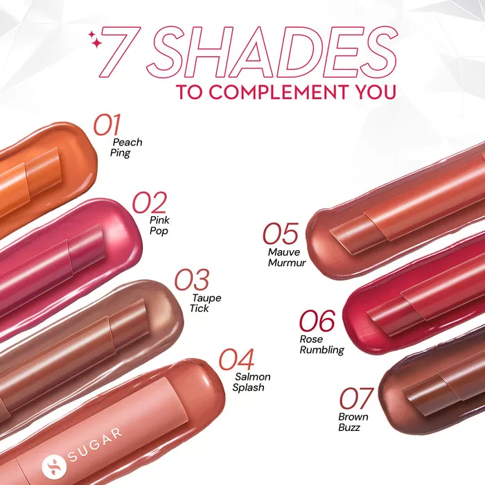Sugar Cosmetics - Glide Peptide Plumping Gloss Stick