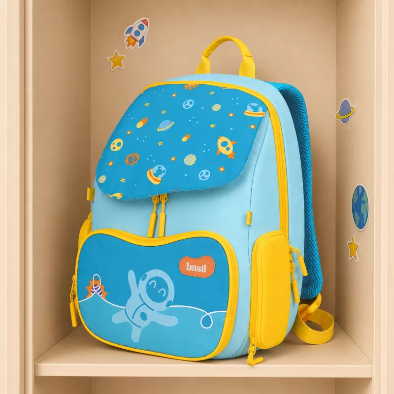 Basil - School backpack for Grades 1 to 5 with 4 spacious compartments – Super Swoosh