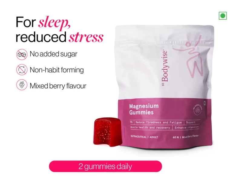 Be Bodywise - 5-in-1 Magnesium Gummies with Glycinate & Vitamin D3 (60N)