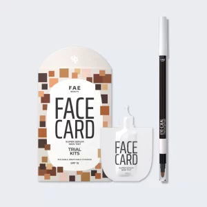 FAE Beauty - Trial Kit: Face Card Serum Foundation + Eye-Deal Kajal Bundle