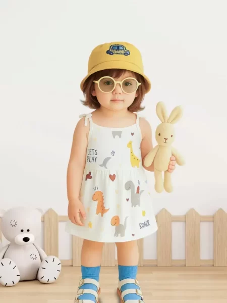 Premium Extra Soft Muslin Baby Girls Frock | Assorted Cute Prints