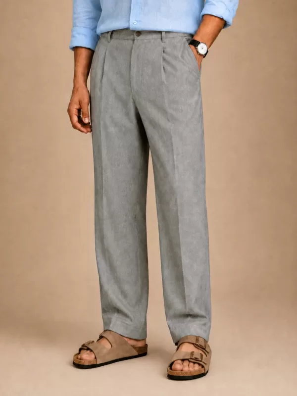 MyDesignation - Grey Linen Pant