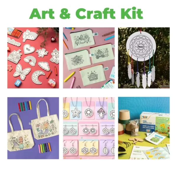 Creative Explorer Monthly DIY Art & Craft Kit for Kids (6 Kits | 6 Months)