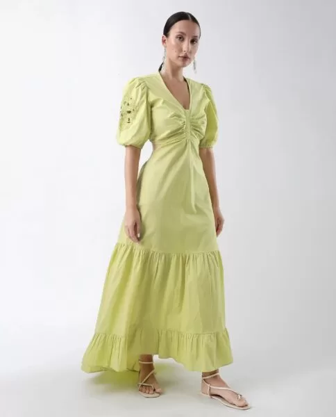 Premier - Greenplain Maxi Dress