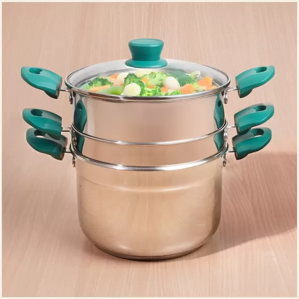 Tri-steel Multi Cooker Pot 21 cm Premium Stainless Steel