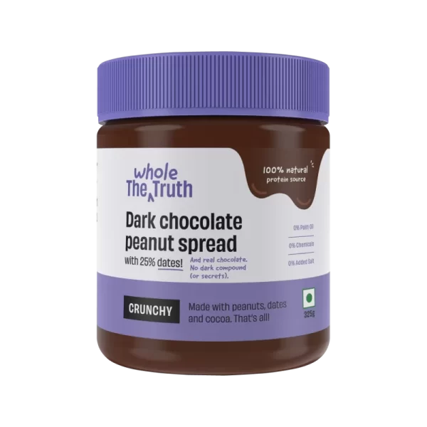 CRUNCHY - Dark Chocolate Peanut Spread Box of 325g