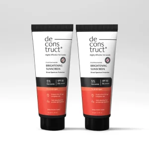 Deconstruct - Fluid Brightening Sunscreen Combo with spf 50+ – Prevents Tanning & Provides a Brightening effect