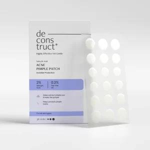 Deconstruct - Hydrocolloid Acne Pimple Patch with 2% Salicylic Acid & 0.2% Tea Tree Oil | 36 Patches, 3 Sizes