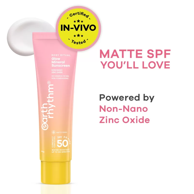 Earth Rhythm - Rosy Ritual Glow Mineral Sunscreen SPF 50 PA++++ 50g