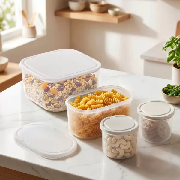 Nestable Food Storage Container Set Of 4 2150ml