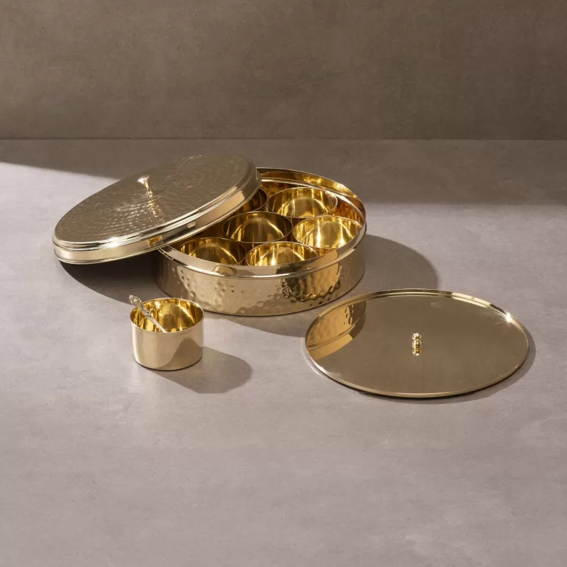 P•TAL - Brass Masala Daani / Spice Box