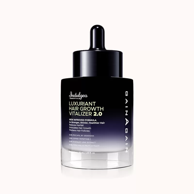 Indulgeo Essentials - BYOB- Luxuriant Hair Vitalizer 2.0 | Anti Hairfall Non Oily Hair Growth Serum