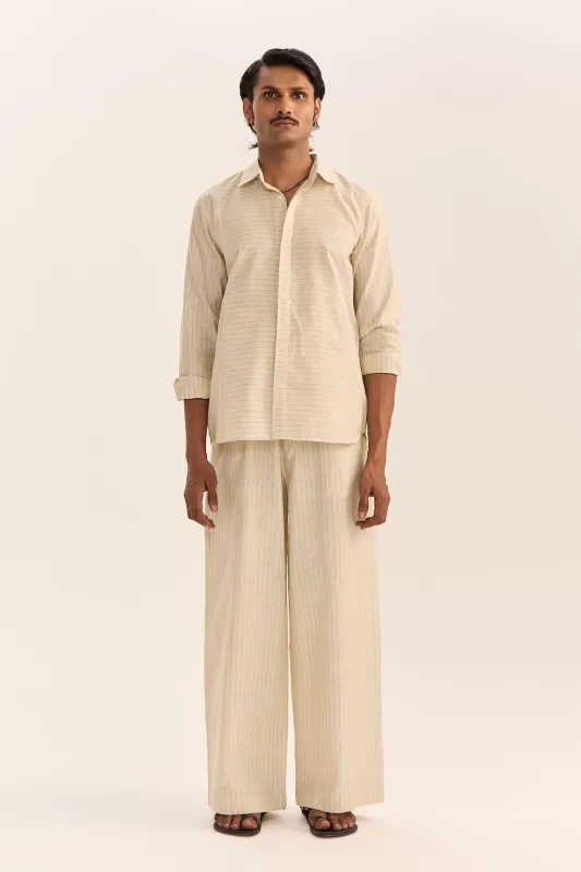 October Jaipur - Weekend Striped Set-Kora