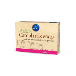 Aadvik Foods - Camel Milk Soap With Rose Essential Oil | 100gm