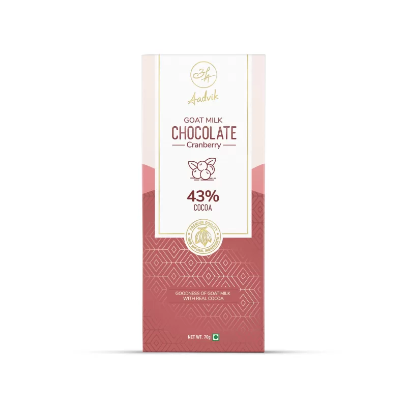 Aadvik Foods - Goat Milk Chocolate | Cranberry | 70g