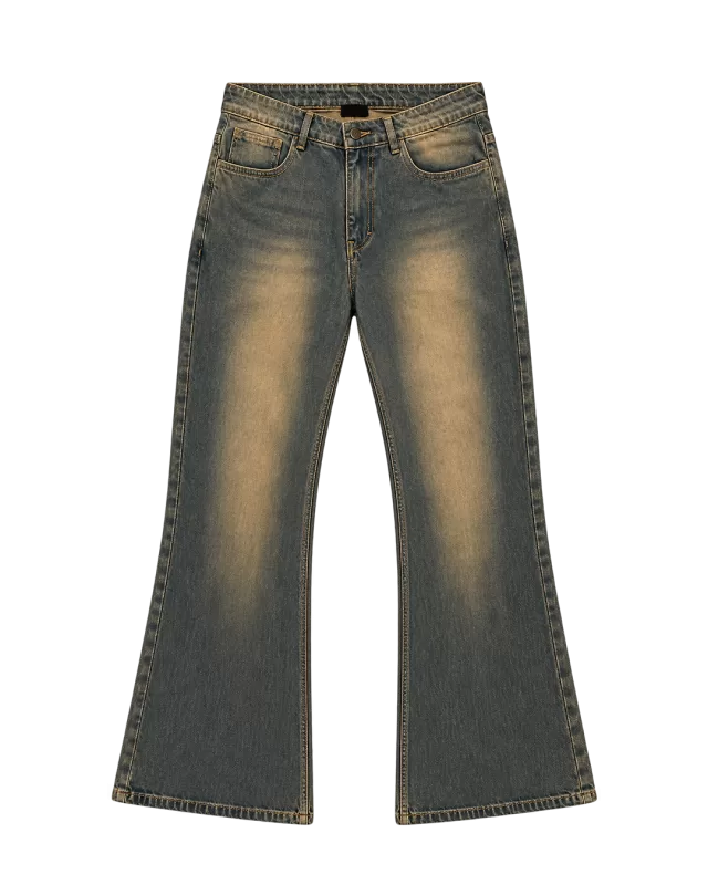 Genrage - Erode Mud Washed Bootcut Jeans