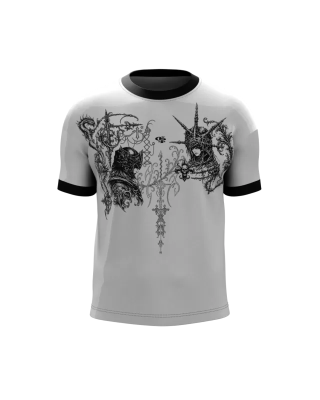 Genrage - Fate Grey Ringer Tshirt