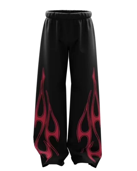 Heat Black Baggy Pants