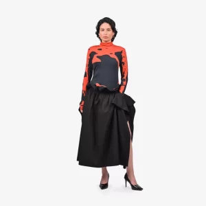 Huemn - Sculpted gloved HUEMN flesh top – Red