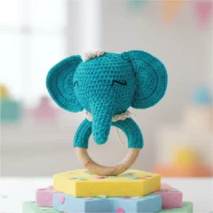 LiLLBUD - Elephant Crochet Rattle