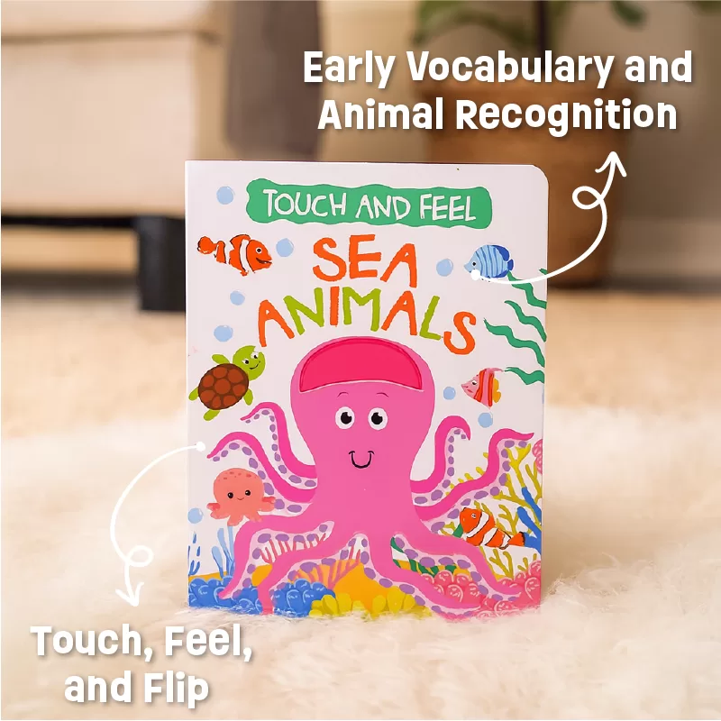 LiLLBUD - Sea Animals – Touch and Feel Sensory Board Book