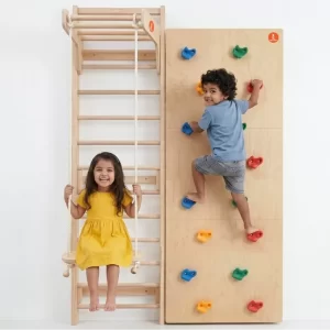 Shumee - Modular Wooden Indoor Play Gym for Kids – Wall Mounted (3+ Years)