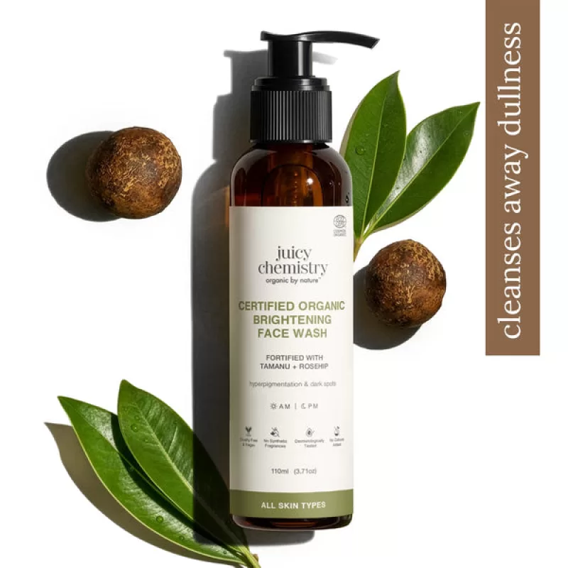 Juicy Chemistry - Organic Brightening Face Wash Fortified with Tamanu + Rosehip
