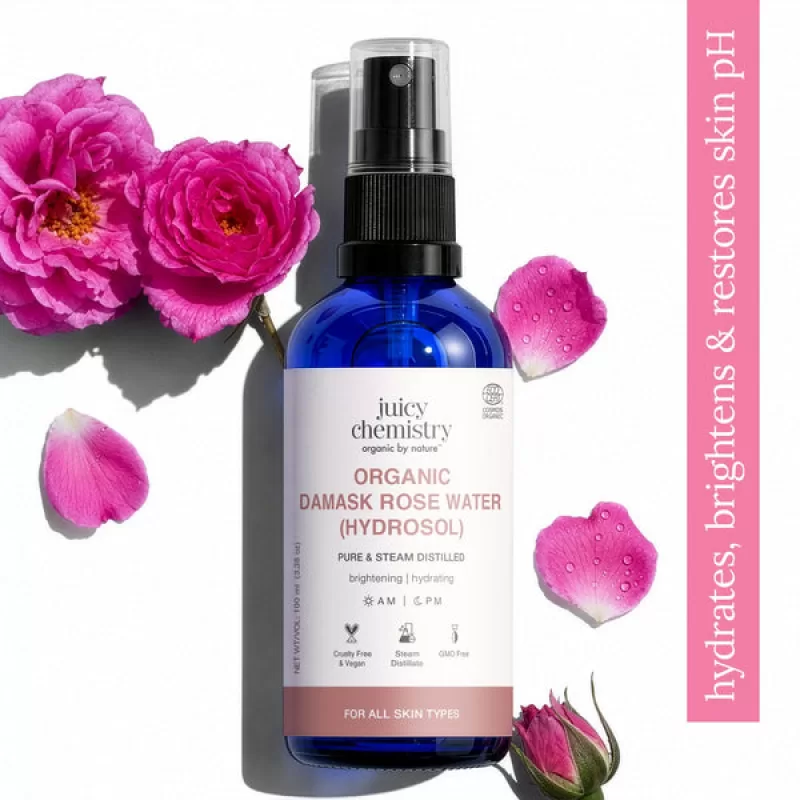 Juicy Chemistry - Organic Damask Rose Water (Hydrosol)