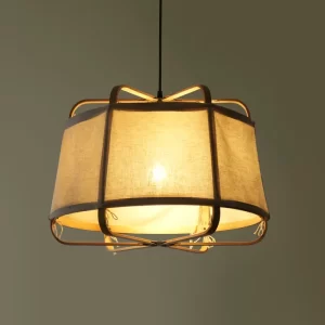 Mianzi - Ares Fabric Pendant Lamp Juniper
