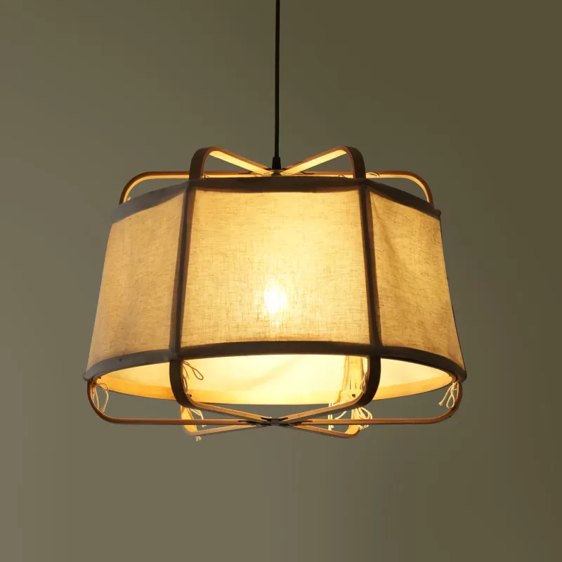 Mianzi - Ares Fabric Pendant Lamp Juniper