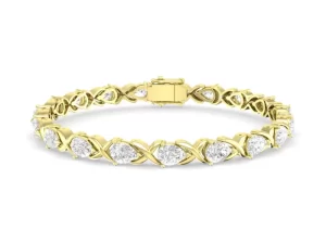 Orionz - Interlinked Pear Tennis Bracelet