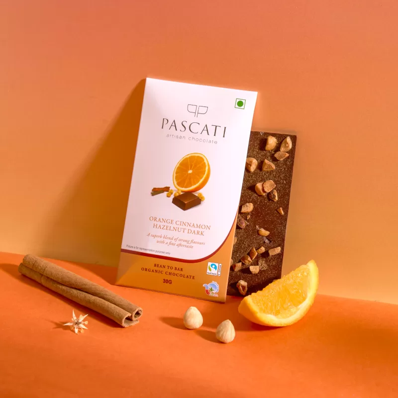 Pascati - Orange Cinnamon Hazelnut Chocolate, 30g