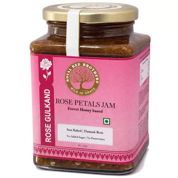 Rose Gulkand - Sun baked, crafted from honey & rose petals