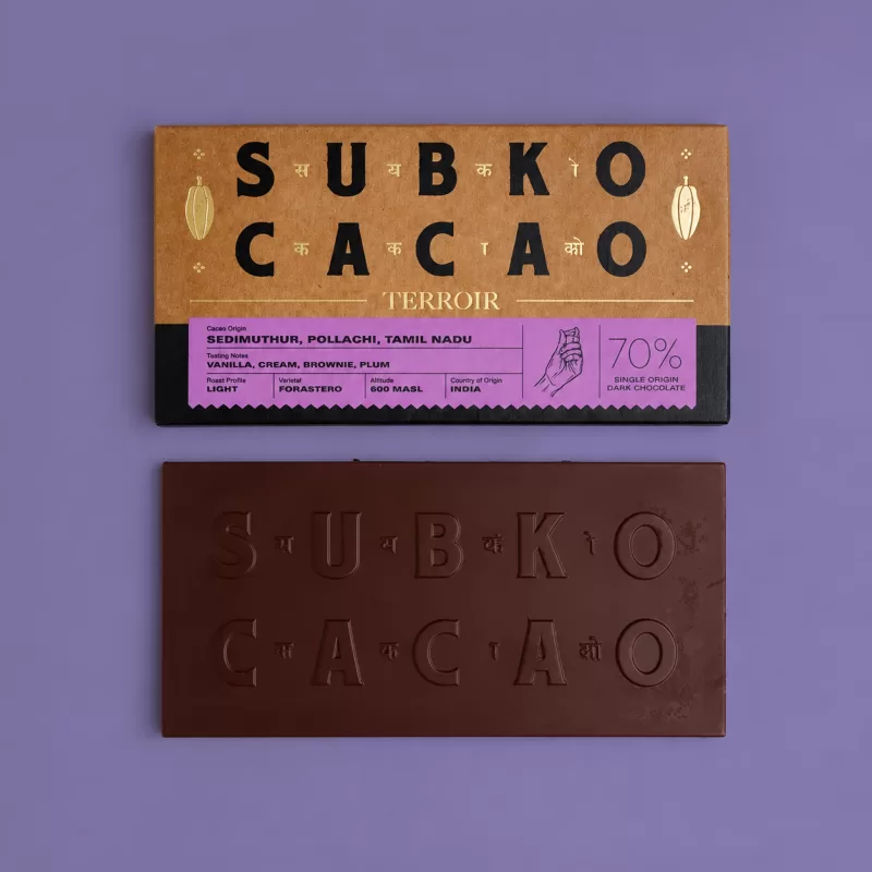 Subko Coffee Roasters - Terroir (70% Dark): Sedimuthur, Pollachi, Tamil Nadu