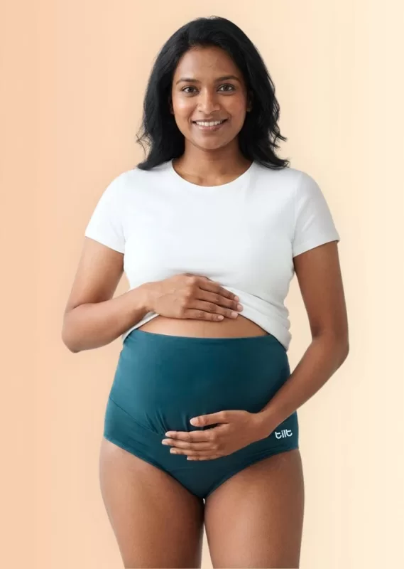 Tilt - Leakproof Maternity Underwear Blue – Over Bump
